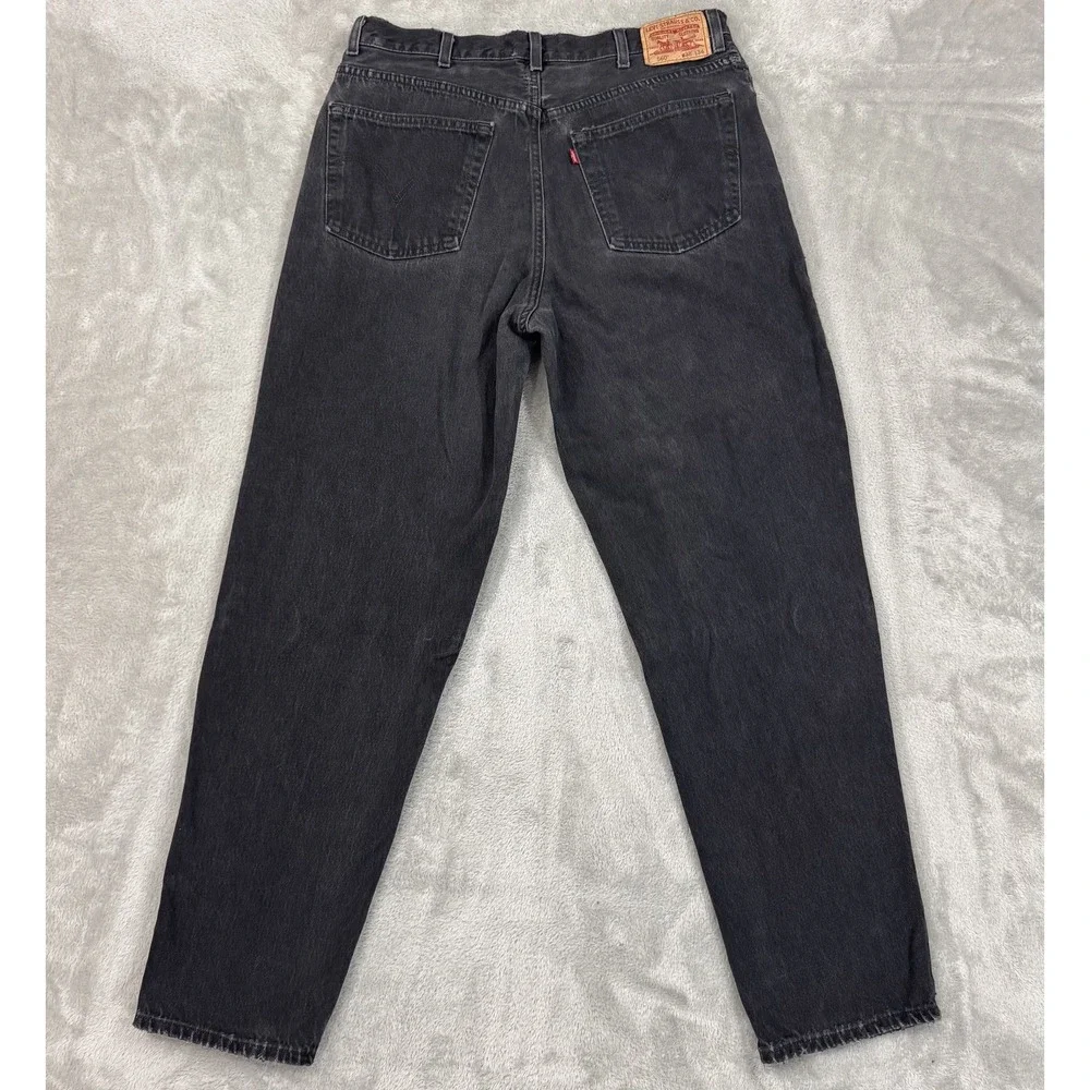 Levis 560 Jeans Mens 38x34 Black Vintage Y2K Comfort Fit Tapered Leg 100% Cotton